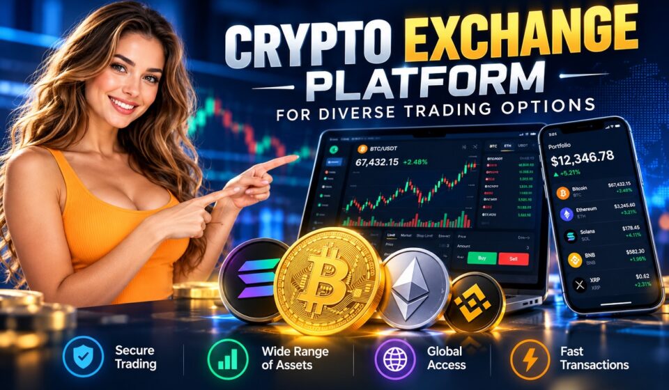 Crypto Exchange Platform for Diverse Trading Options