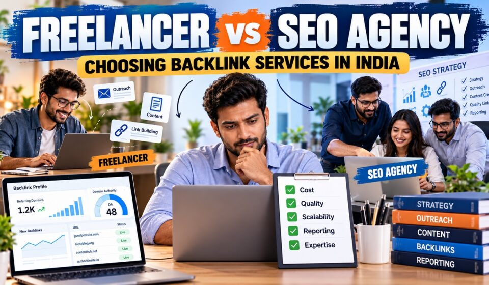 How to Choose Between Freelancers and SEO Agencies in India for Backlinks